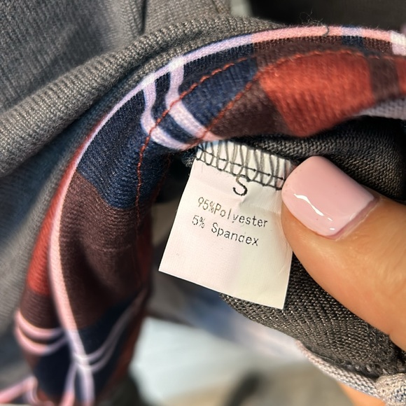 NWT Alaster Queen Woman’s Long Sleeve Plaid Cowl Neck Tunic Dress - Picture 8 of 9